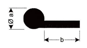 Silikondichtung Meterware 8mm schwarz