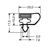 Steckdichtung mit Magnet