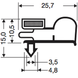 Steckdichtung mit Magnet