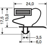 Steckdichtung mit Magnet