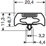 Steckdichtung mit Magnet