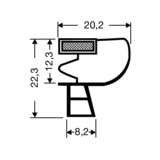 Steckdichtung mit Magnet