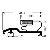 Steckdichtung mit Magnet