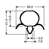 Steckdichtung ohne Magnet