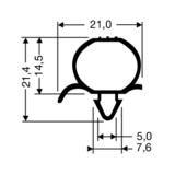 Steckdichtung ohne Magnet