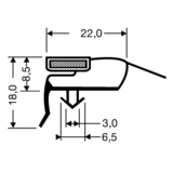 Steckdichtung mit Magnet