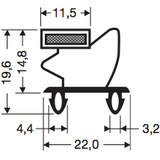 Steckdichtung mit Magnet