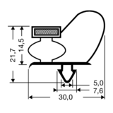 Steckdichtung mit Magnet