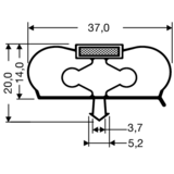 Steckdichtung mit Magnet