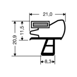 Steckdichtung mit Magnet