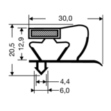 Steckdichtung mit Magnet