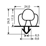 Steckdichtung ohne Magnet