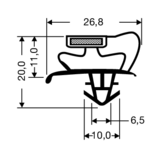 Steckdichtung mit Magnet