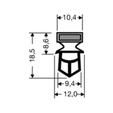 Steckdichtung mit Magnet