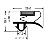 Steckdichtung mit Magnet