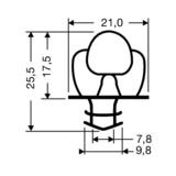 Steckdichtung ohne Magnet