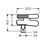 Steckdichtung mit Magnet