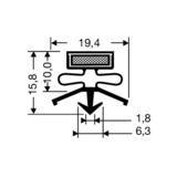 Steckdichtung mit Magnet