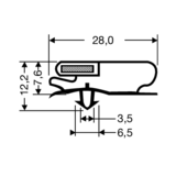 Steckdichtung mit Magnet