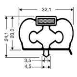 Steckdichtung mit Magnet