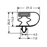 Steckdichtung mit Magnet