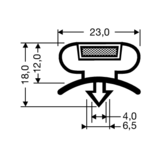 Steckdichtung mit Magnet