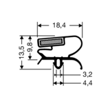 Steckdichtung mit Magnet