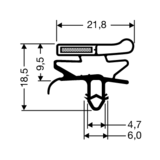 Steckdichtung mit Magnet