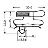 Steckdichtung mit Magnet