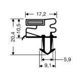 Steckdichtung mit Magnet