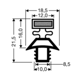 Steckdichtung mit Magnet