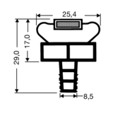 Steckdichtung mit Magnet