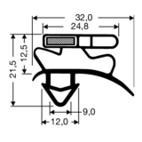 Steckdichtung mit Magnet