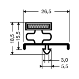 Steckdichtung mit Magnet