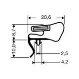 Steckdichtung mit Magnet