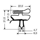 Steckdichtung mit Magnet