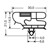 Steckdichtung mit Magnet