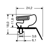 Steckdichtung mit Magnet