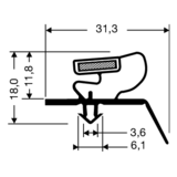 Steckdichtung mit Magnet