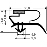 Steckdichtung mit Magnet