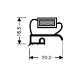 Flachdichtung mit Magnet