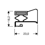 Flachdichtung mit Magnet