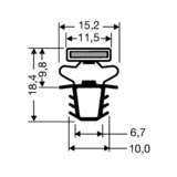 Steckdichtung mit Magnet