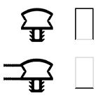 Steckdichtung unten mit Schleppdichtung