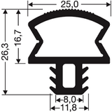 Steckdichtung ohne Magnet