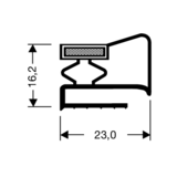 Flachdichtung mit Magnet