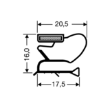 Flachdichtung mit Magnet