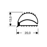 Flachdichtung ohne Magnet