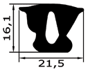 PVC-Dichtung 250cm Stange