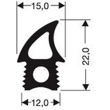 Silikondichtung Meterware schwarz